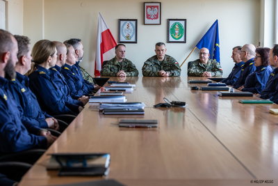 Wizyta Komendanta Głównego SG w Morskim Oddziale SG