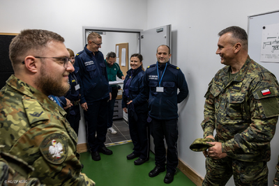 Wizyta Komendanta Głównego SG w Morskim Oddziale SG