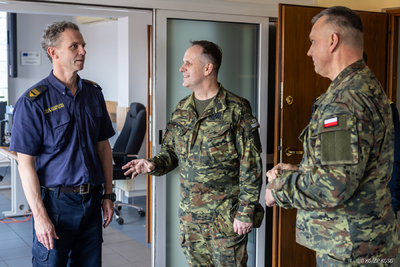 Wizyta Komendanta Głównego SG w Morskim Oddziale SG