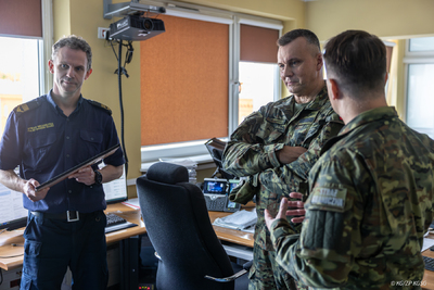 Wizyta Komendanta Głównego SG w Morskim Oddziale SG