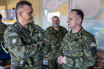 Wizyta Komendanta Głównego SG w Morskim Oddziale SG