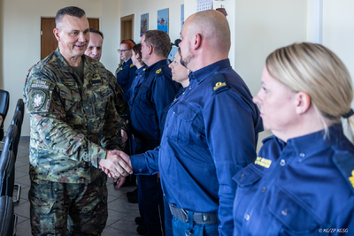 Wizyta Komendanta Głównego SG w Morskim Oddziale SG