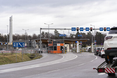 Fragment infrastruktury przejścia granicznego Fragment infrastruktury przejścia granicznego