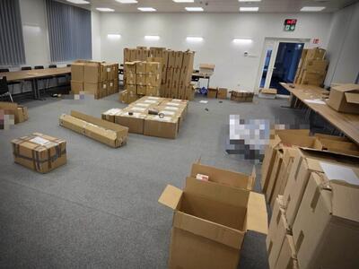 Zabezpieczone nielegalne papierosy Zabezpieczone nielegalne papierosy