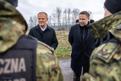 Szef rządu na polsko-białoruskiej granicy 