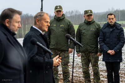 Szef rządu na polsko-białoruskiej granicy 