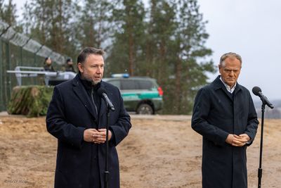 Szef rządu na polsko-białoruskiej granicy 