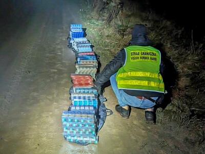 Funkcjonariusz Straży Granicznej podczas wykonywania czynności służbowych Funkcjonariusz Straży Granicznej podczas wykonywania czynności służbowych