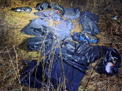 Zabezpieczone nielegalne papierosy Zabezpieczone nielegalne papierosy