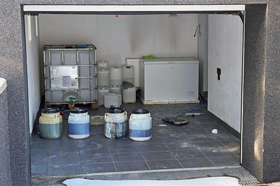 Ujawnienie laboratorium mefedronu 