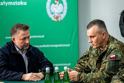 Wizyta Ministra SWiA przy granicy 