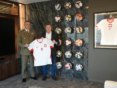 Spotkanie Komendanta Głównego SG z prezesem PZPN