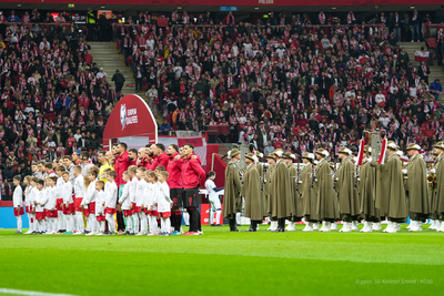 Straż Graniczna podczas otwarcia meczu 