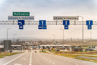 Fragment infrastruktury przejścia granicznego Fragment infrastruktury przejścia granicznego