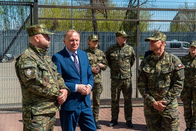 Wiceminister SWiA z wizytą w Nadbużańskim Oddziale SG 