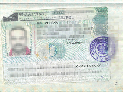 Zatrzymana sfałszowana wiza Zatrzymana sfałszowana wiza