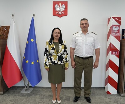 Spotkanie Komendanta Głównego Straży Granicznej z Ambasador Mongolii Spotkanie Komendanta Głównego Straży Granicznej z Ambasador Mongolii