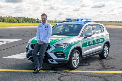 Wizyta Mikołaja Marczyka i ORLEN Team w Placówce Straży Granicznej w Łodzi 