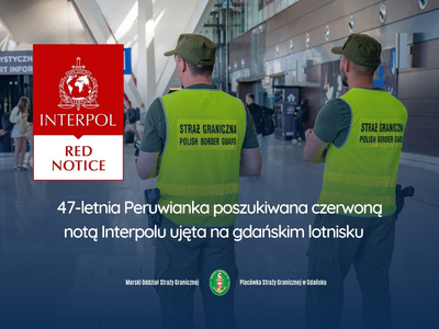 Poszukiwana przez Interpol została zatrzymana na gdańskim lotnisku